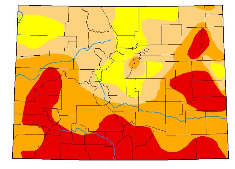 Colorado drought, August 4, 2020